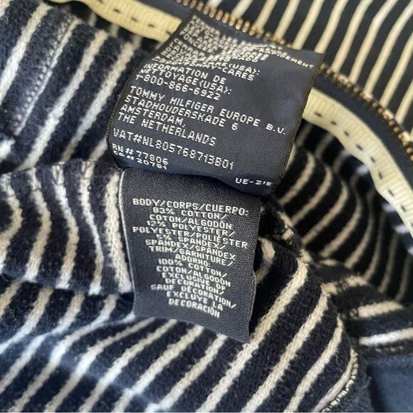 2000’s Tommy Hilfiger Spell Out Striped Zip Up Hoodie Women’s
Size XS (TP/XP) - Picture 10 of 12